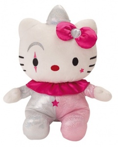 hello kitty clown plush