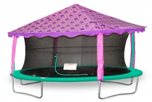 Jumpking Canopy Tent Trampoline Oval 2 13 X 3 05 Meter Purple Internet Toys