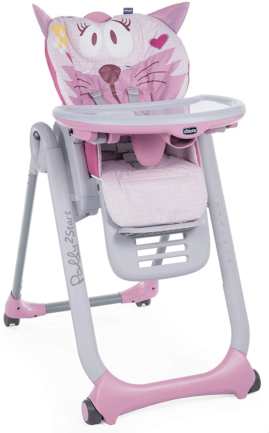 Chicco high chair Polly2Start Miss Pink91/110 cm pink