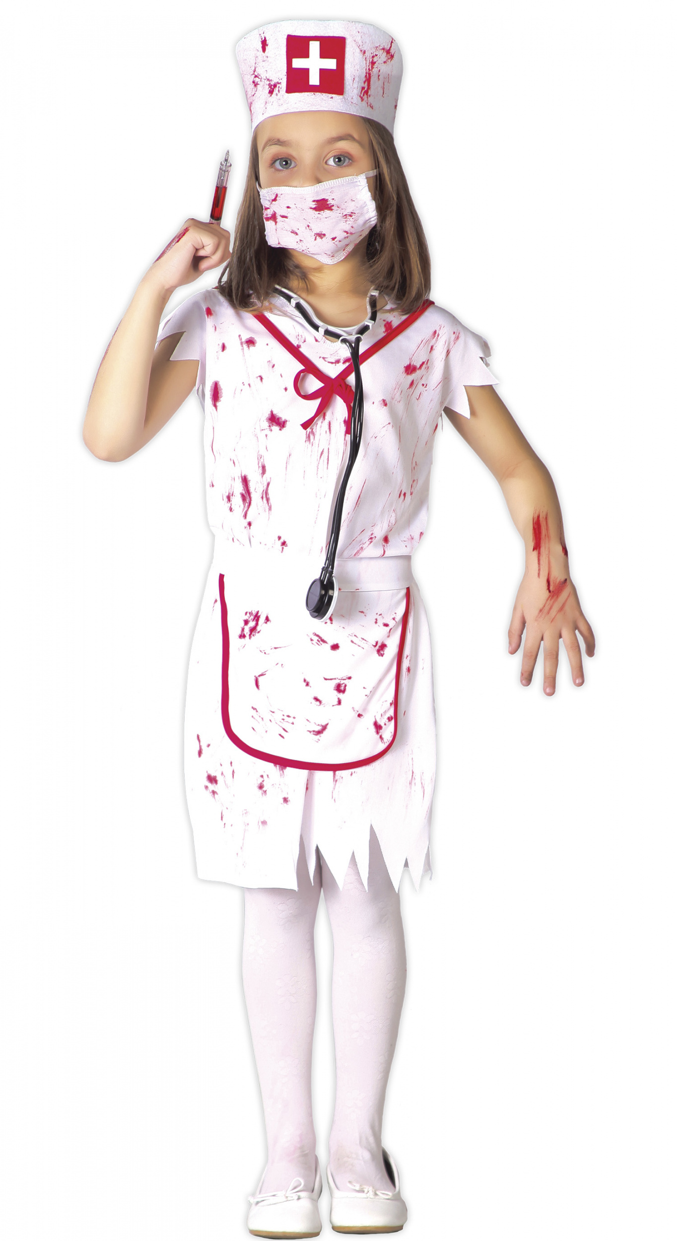Fiestas Guirca Zombie Nurse Costume Girls Fancy Dress Costume Age 10-12 Years