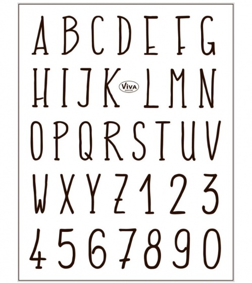 Viva Decor stempels alfabet siliconen 14 x 18 cm